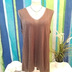 Jones New York Sleeveless, V-Neck